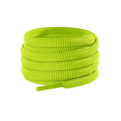 sznurowadla buty biegowe owalne zielone neonowe