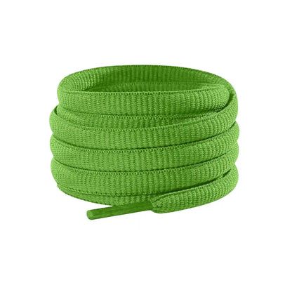 sznurowadla buty biegowe owalne zielone