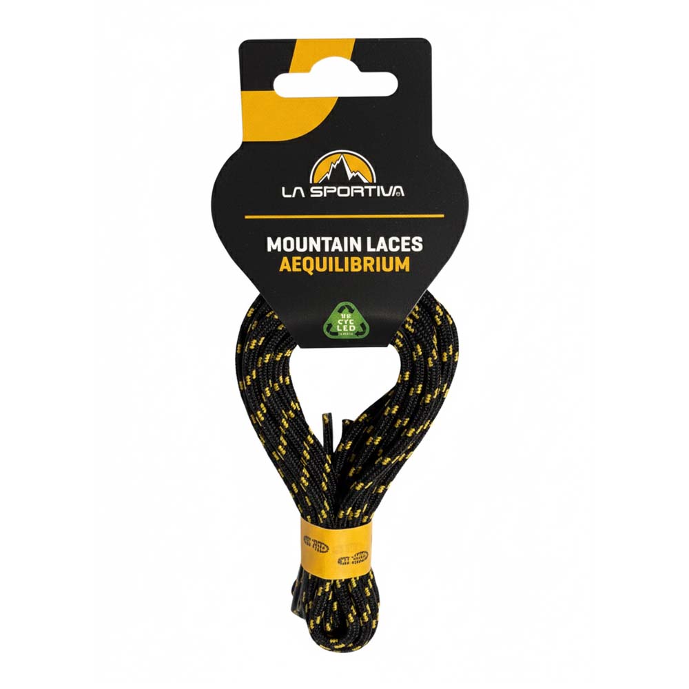 czarne zolte la sportiva mountain laces aequilibrium sznurowadla