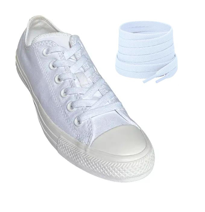 sznurowadla sneakersy biale buty