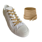 sznurowadla sneakersy brazowe jasne