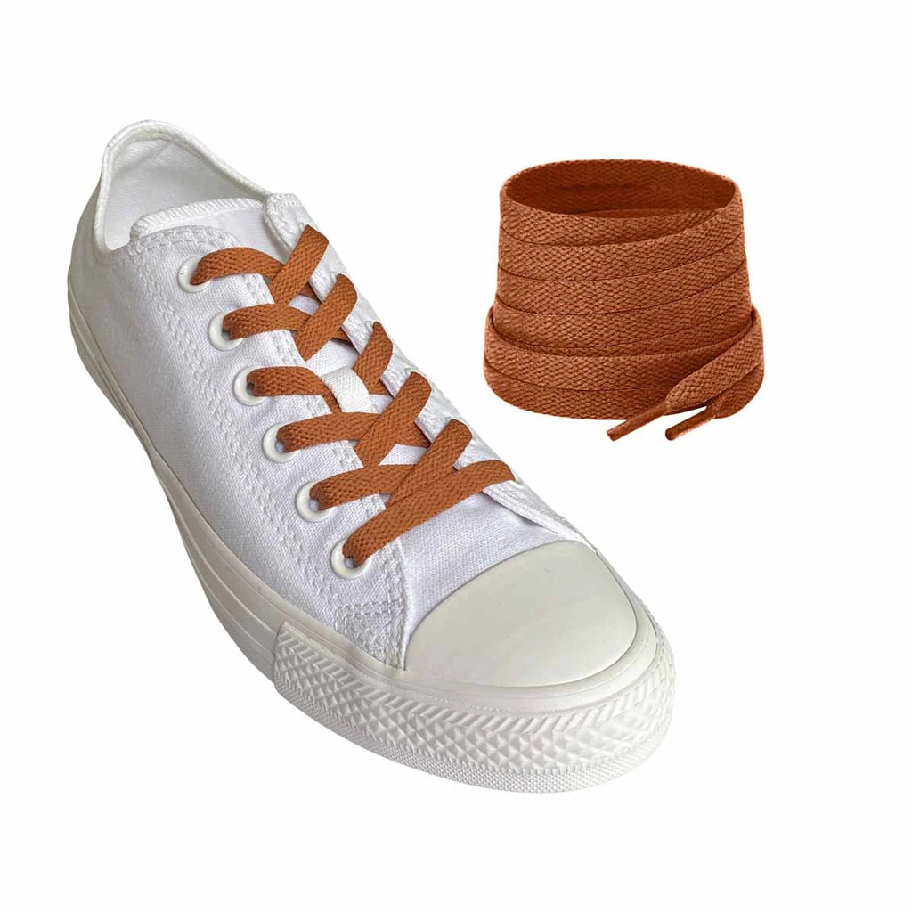 sznurowadla sneakersy brazowe