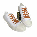 sznurowadla sneakersy brazowe