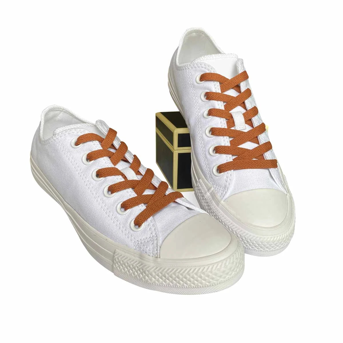 sznurowadla sneakersy brazowe