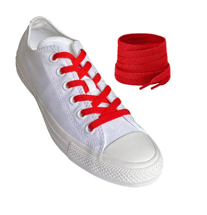 sznurowadla sneakersy czerwone