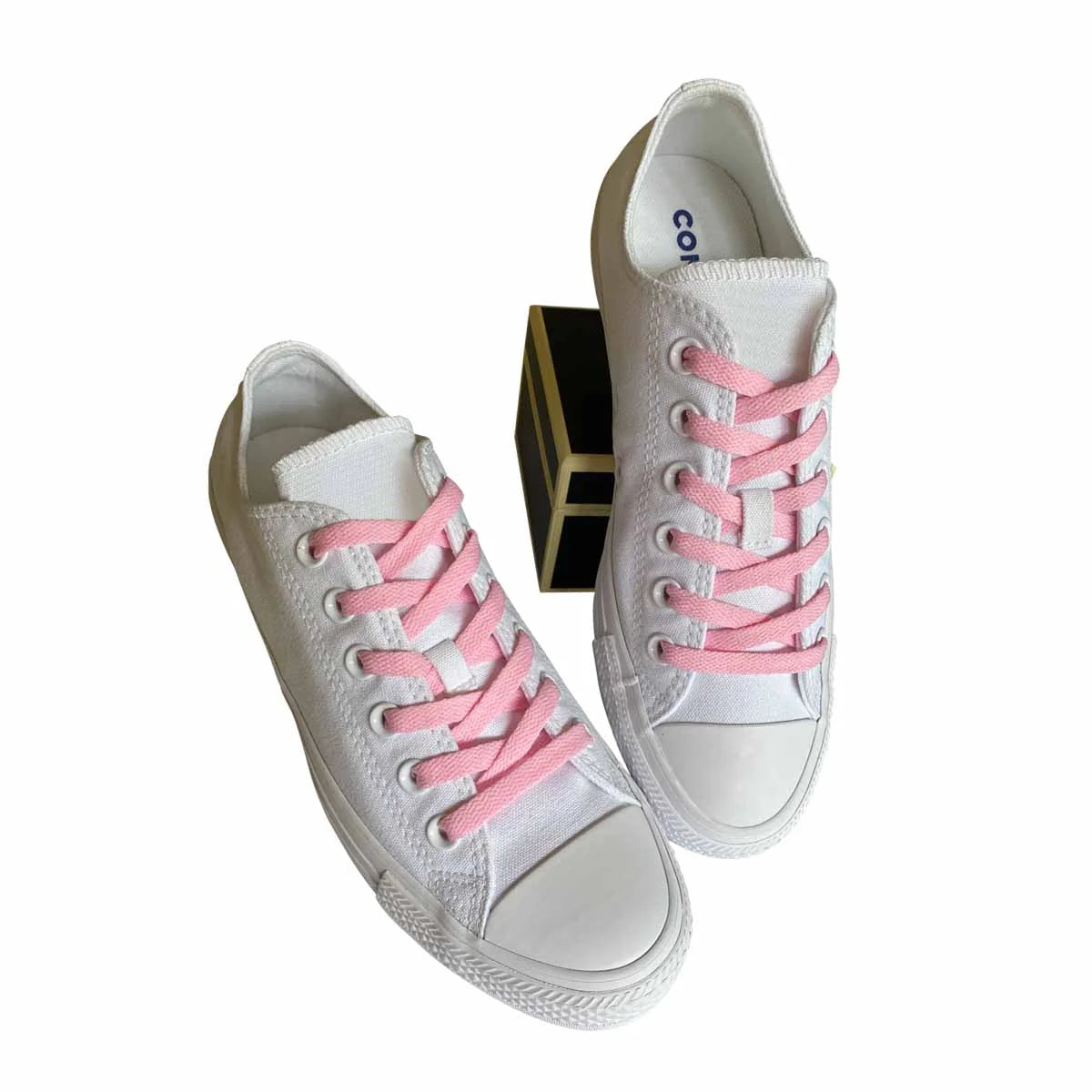 sznurowadla sneakersy jasnorozowe
