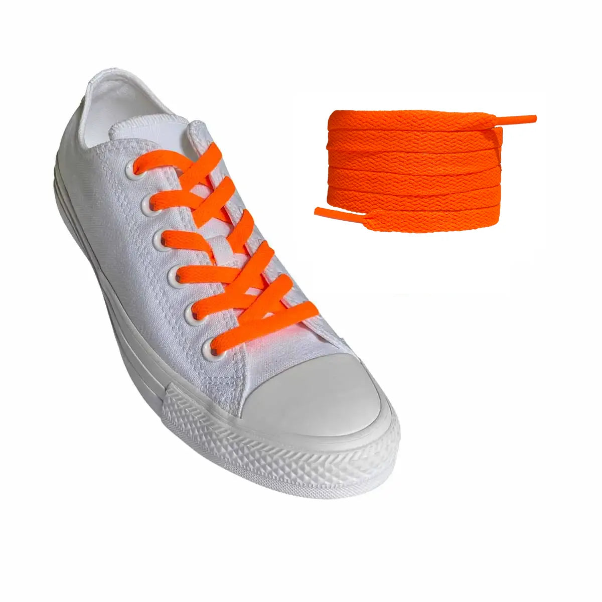sznurowadla sneakersy pomaranczowe