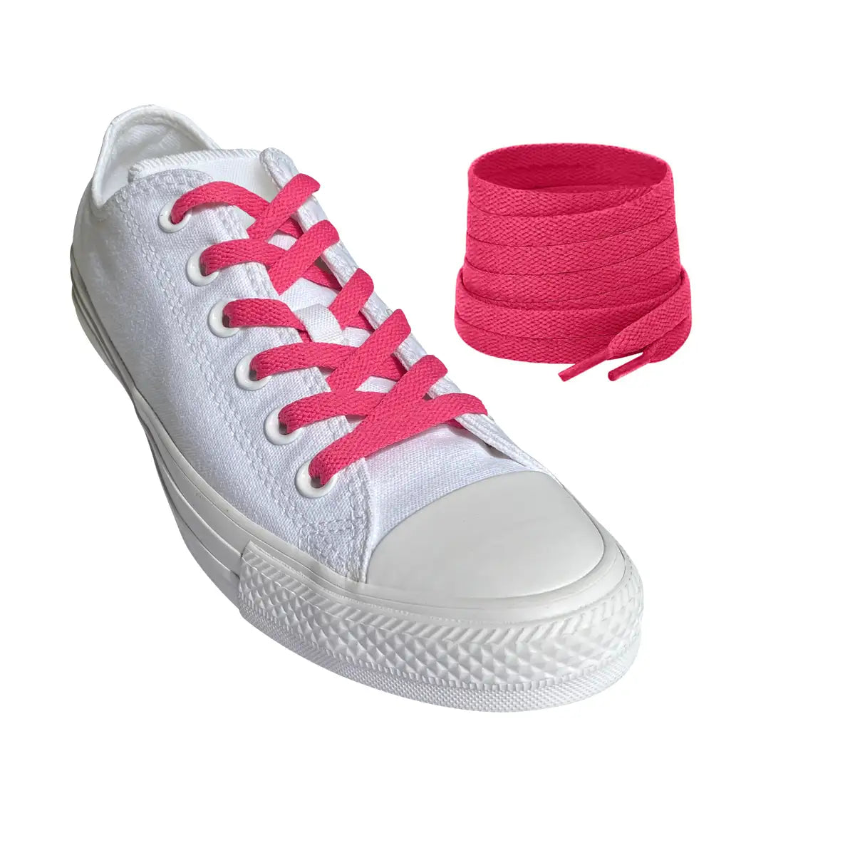 sznurowadla sneakersy rozowe