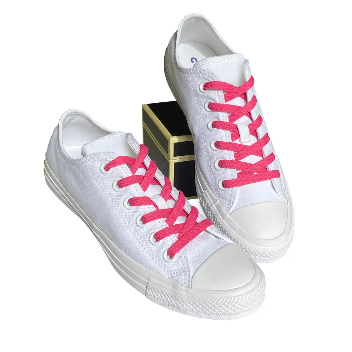 sznurowadla sneakersy rozowe