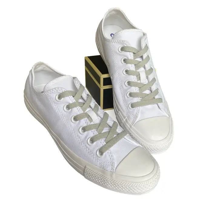 sznurowadla sneakersy szare jasne
