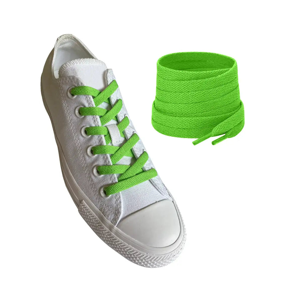 sznurowadla sneakersy zielone