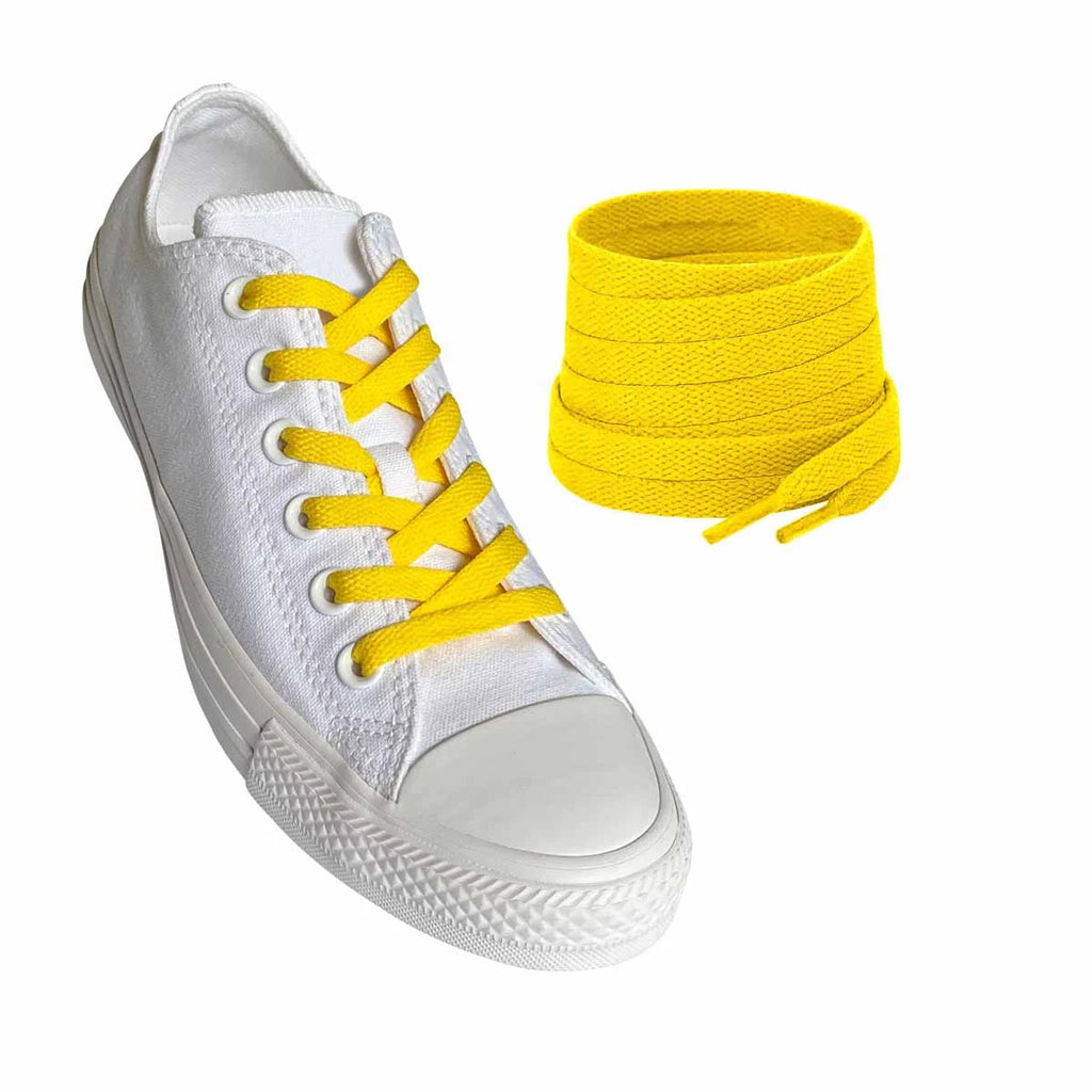 sznurowadla sneakersy zolte