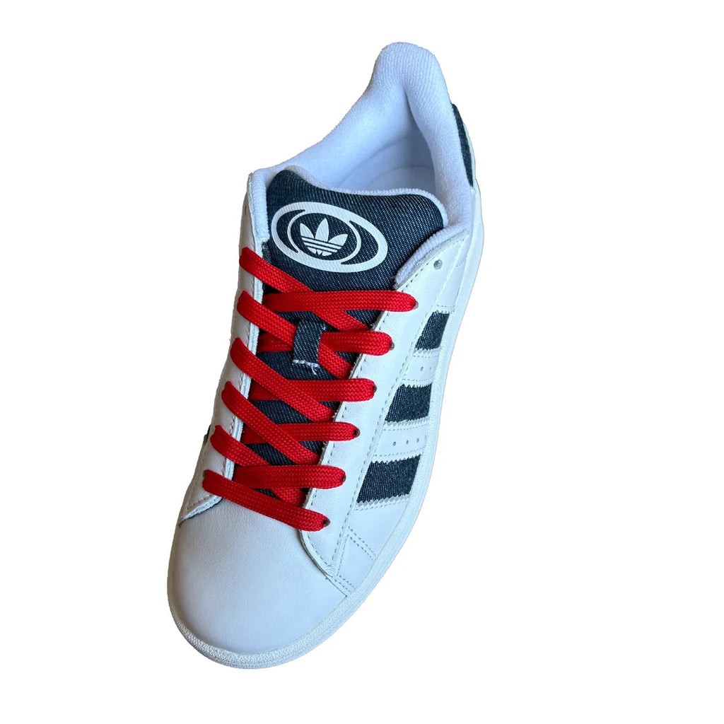 sznurowadla adidas campus plaskie szerokie 1cm czerwone