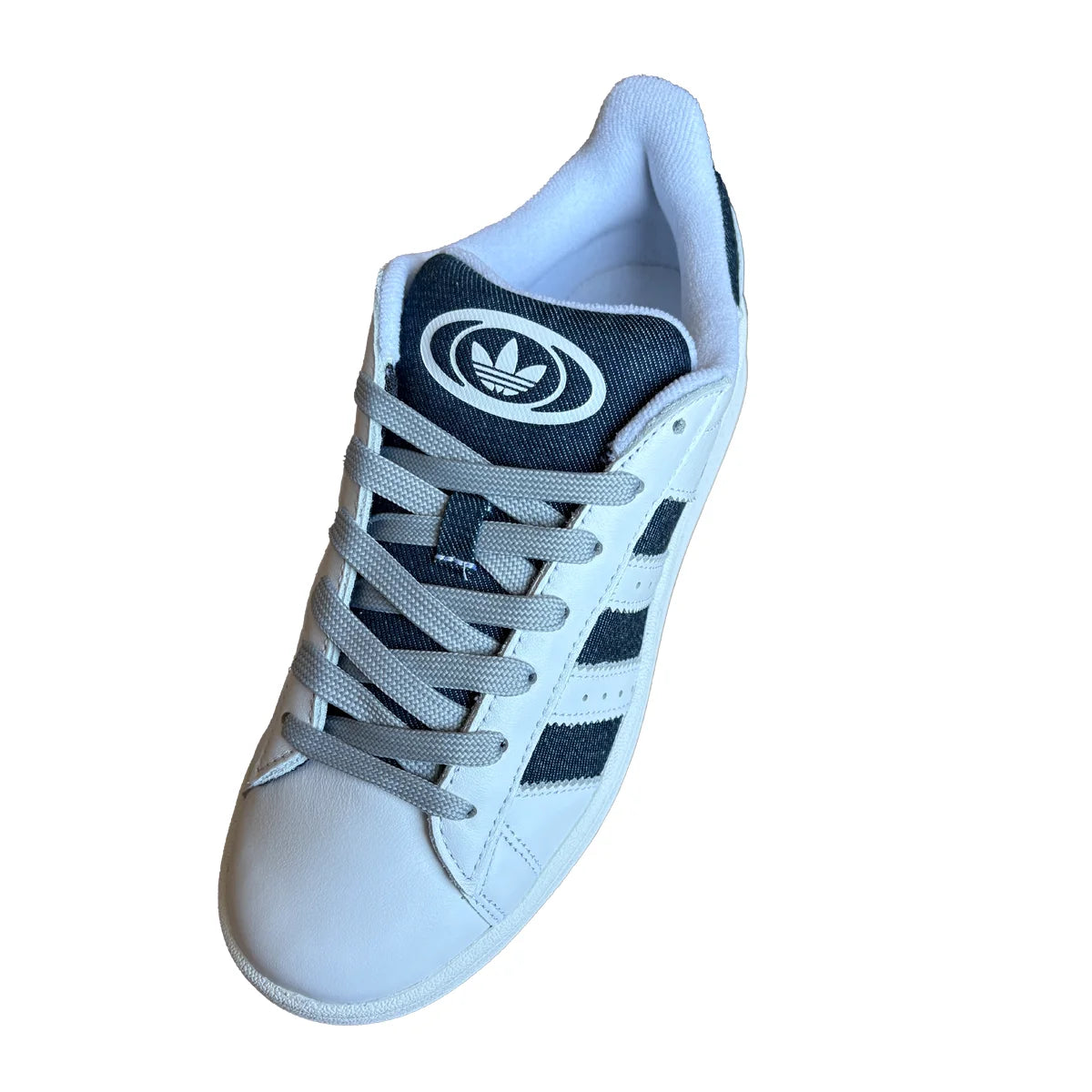 sznurowadla adidas campus plaskie szerokie 1cm szare