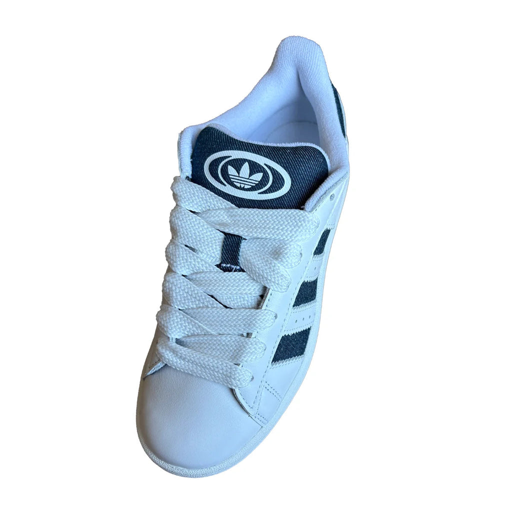 sznurowadla adidas campus plaskie szerokie 2cm biale