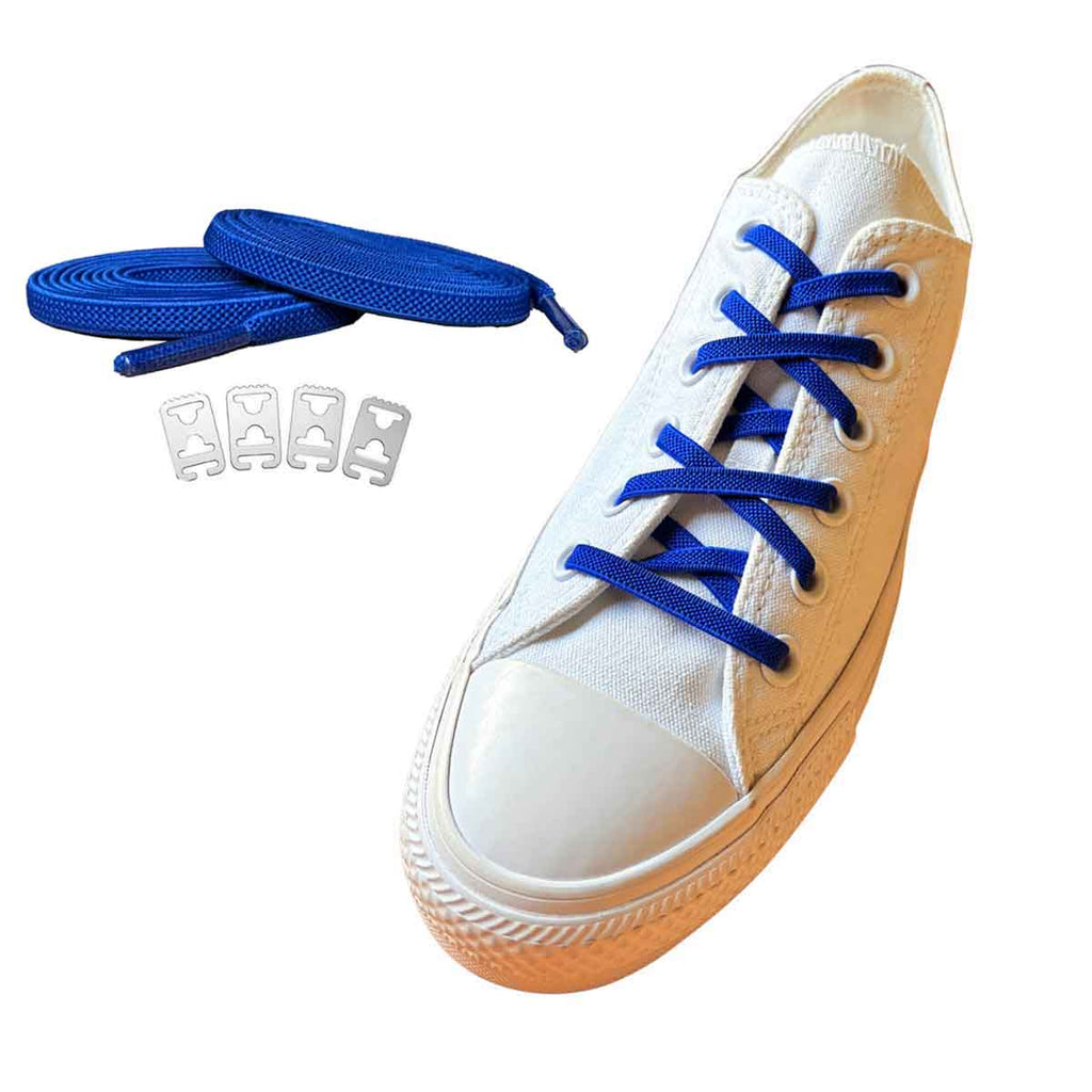 sznurowadla elastyczne granatowe kotwica buty