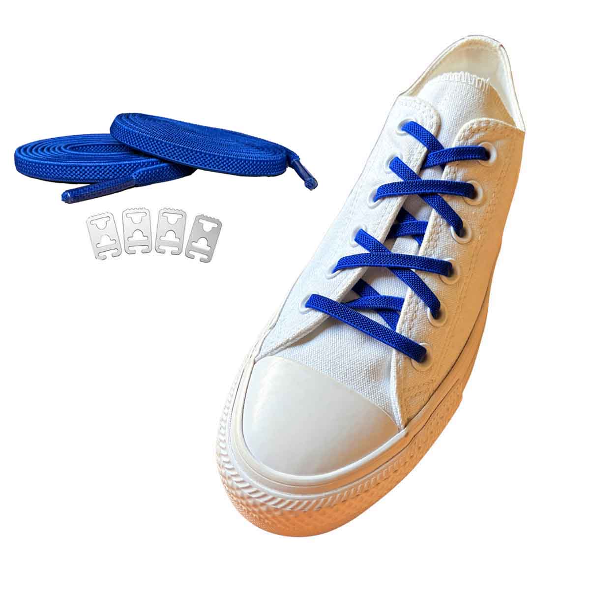 sznurowadla elastyczne granatowe kotwica buty