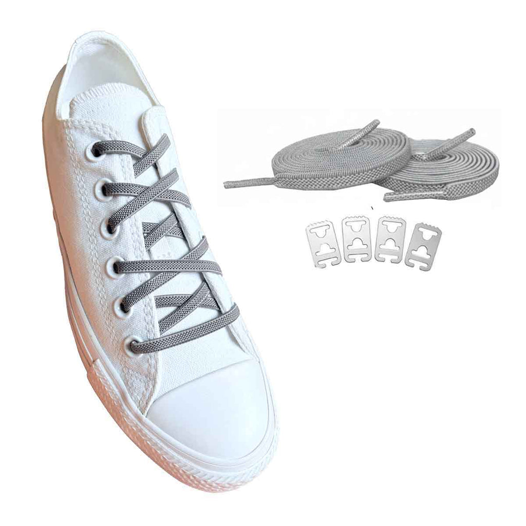 sznurowadla elastyczne szare kotwica buty jasnoszare