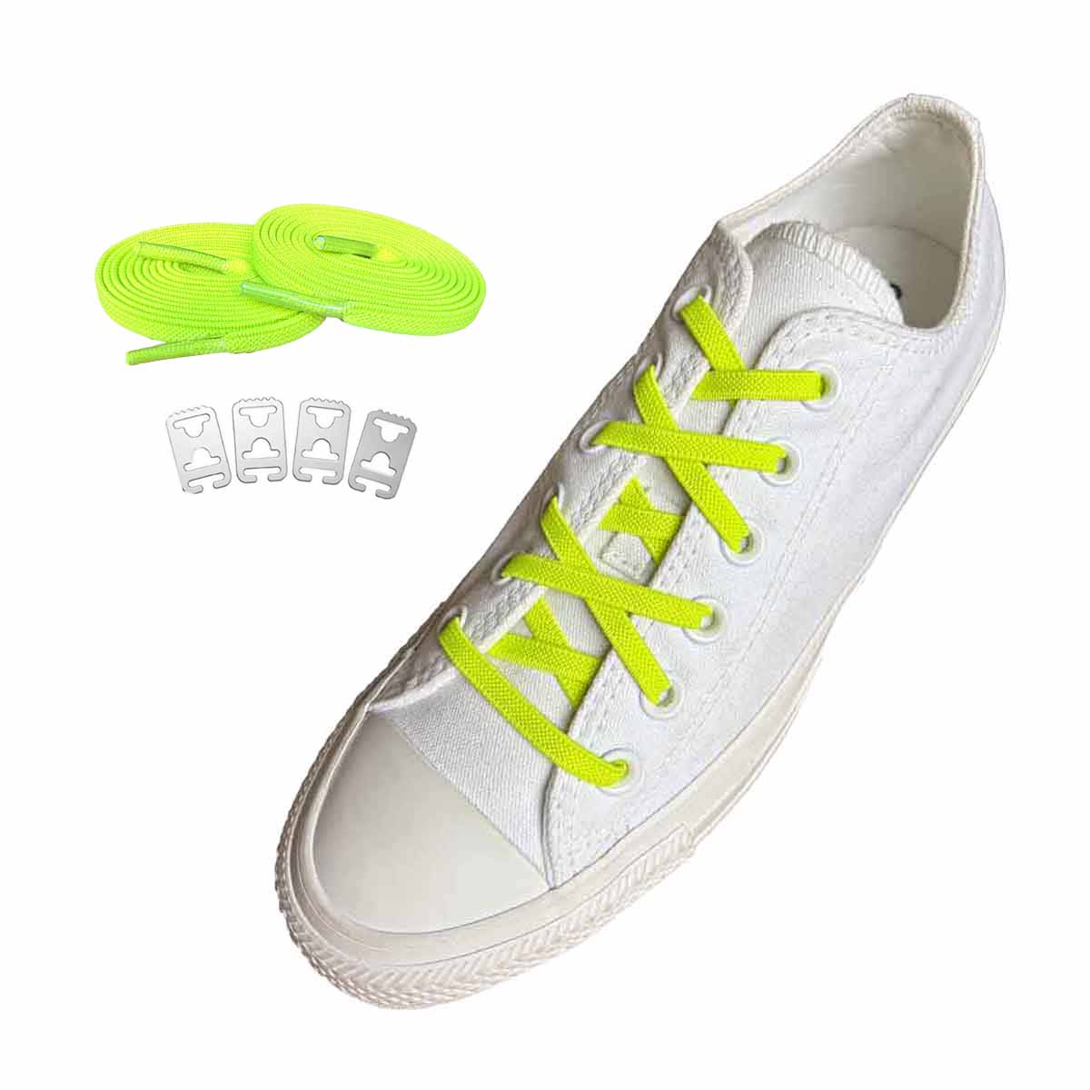 sznurowadla elastyczne zolte neon kotwica buty
