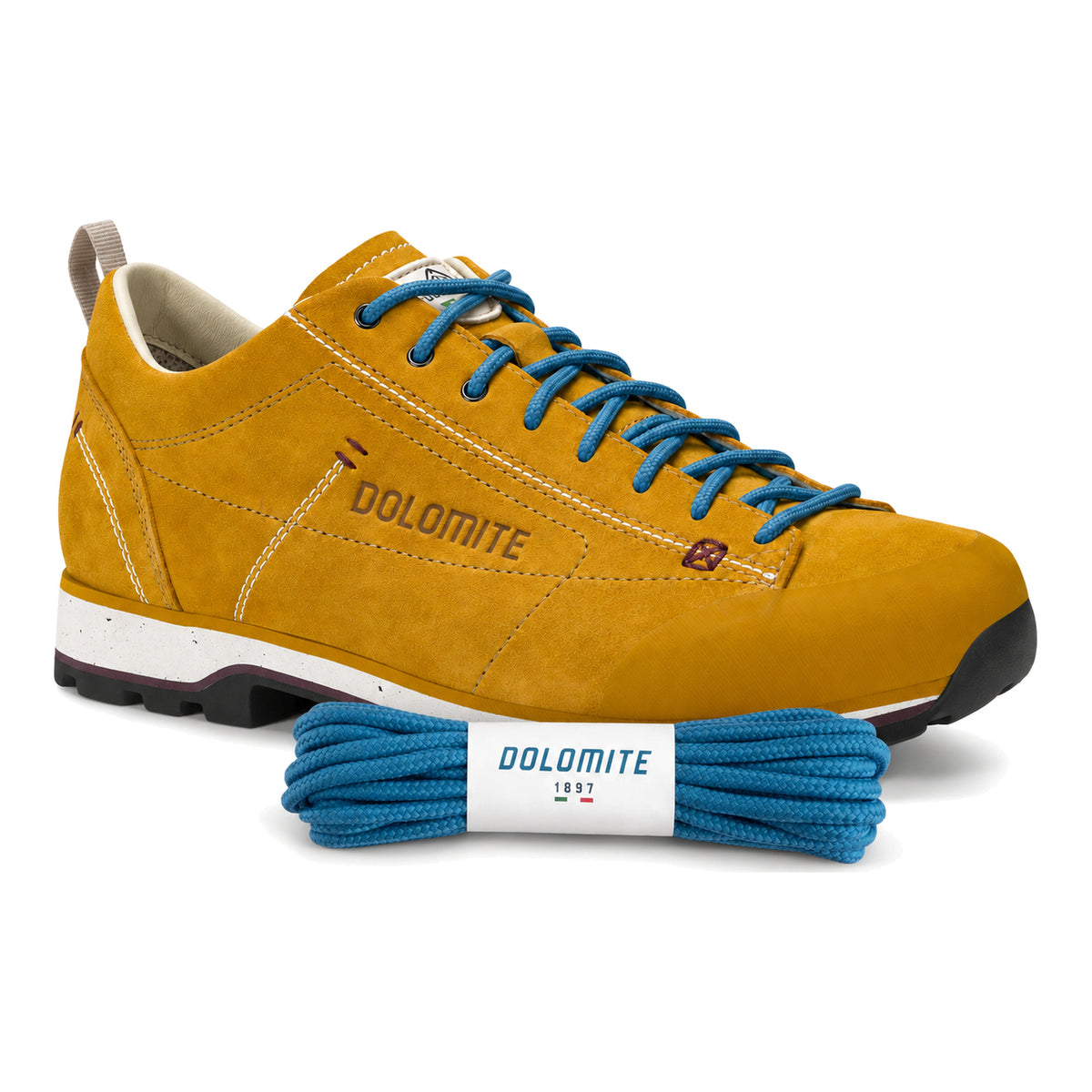 Niebieski – dolomite sznurowadla niebieski 03 but zolty