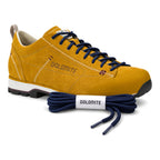 Niebieski granatowy – dolomite sznurowadla niebieski granatowy 02 but zolty
