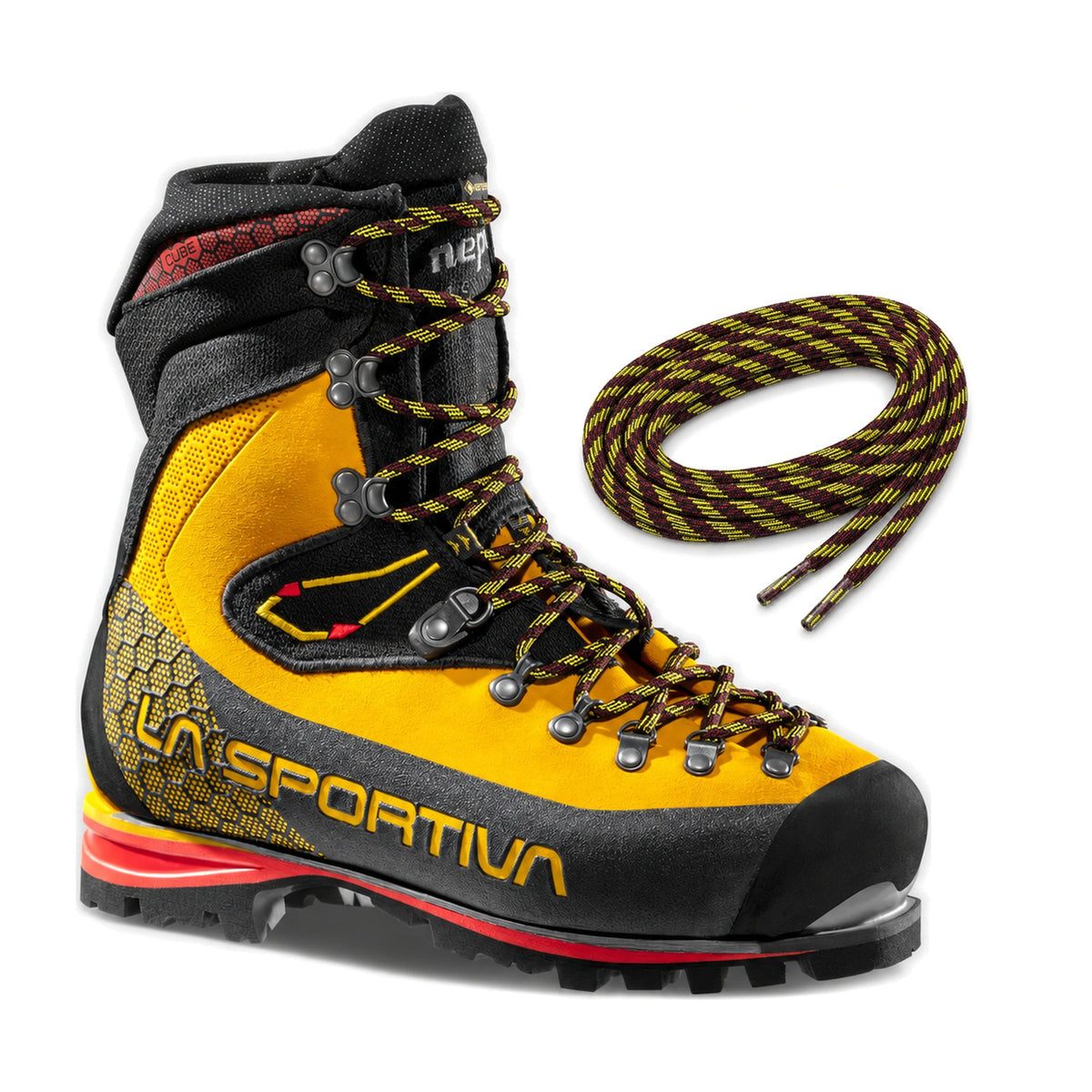 Czarno żółto czerwony / 215 cm – la sportiva mountain laces nepal czarny zolty czerwony 215 cm 02 nepal cube gtx