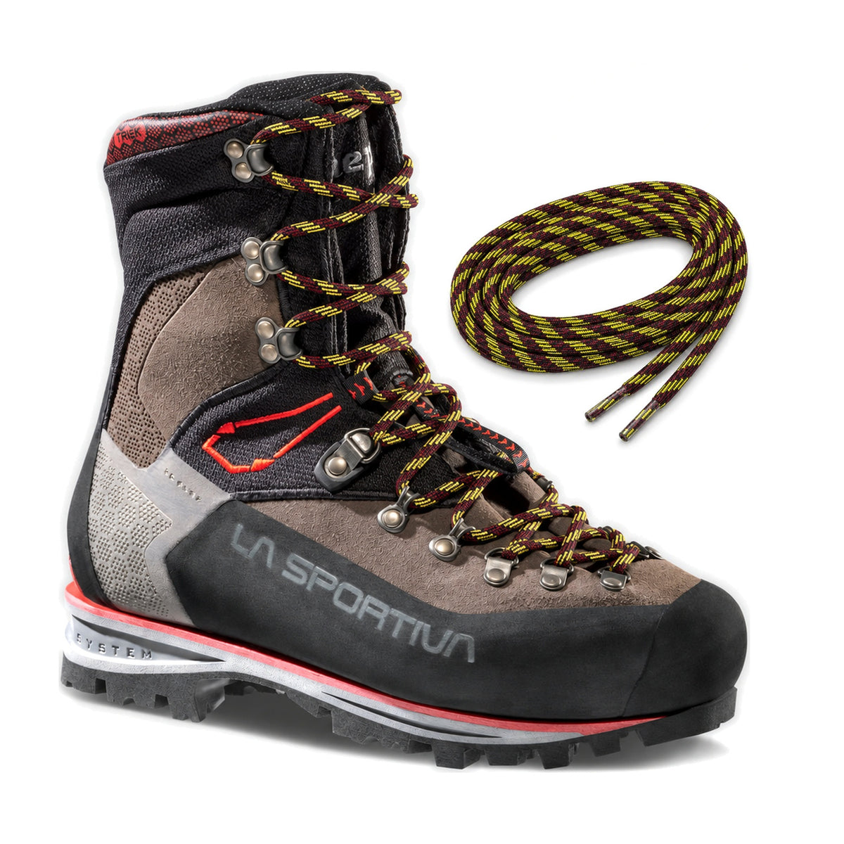 Czarno żółto czerwony / 215 cm – la sportiva mountain laces nepal czarny zolty czerwony 215 cm 03 nepal trek evo gtx
