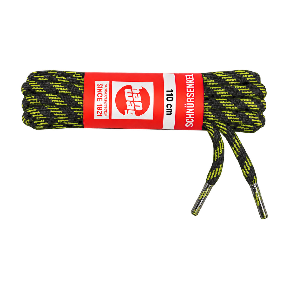 Czarno żółty / 110 cm – sznurowadla hanwag czarno zolty 110 cm 01 zdjecie glowne