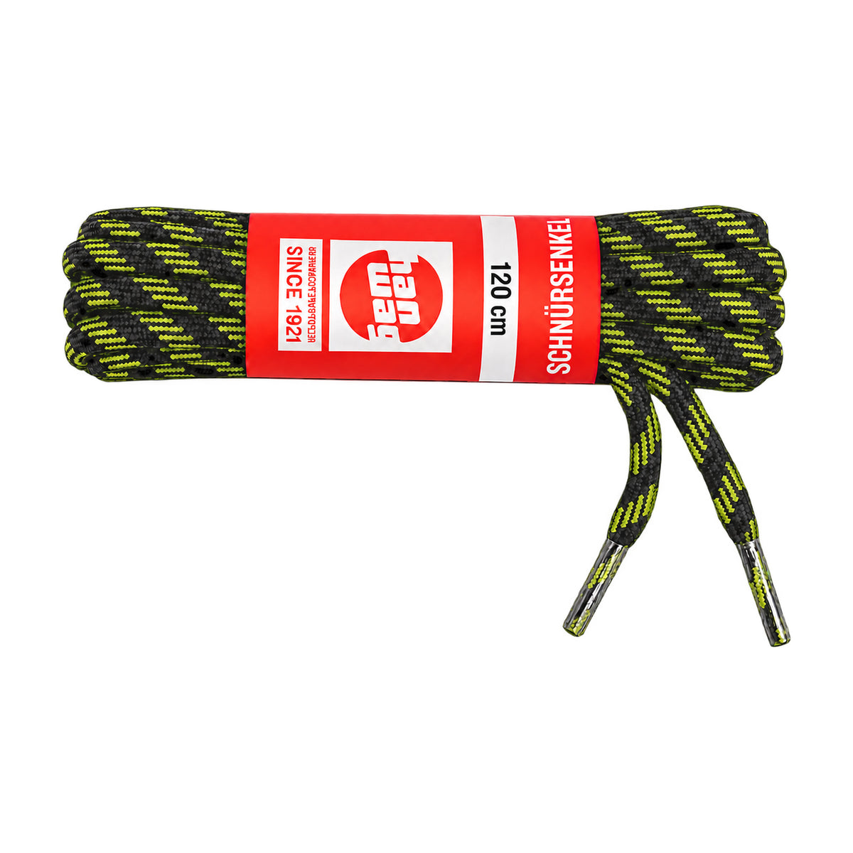 Czarno żółty / 120 cm – sznurowadla hanwag czarno zolty 120 cm 01 zdjecie glowne