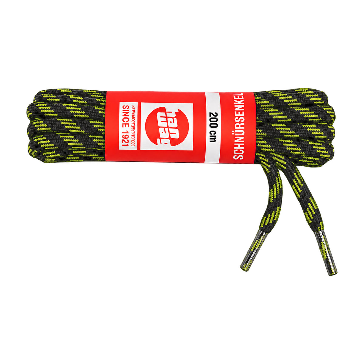 Czarno żółty / 200 cm – sznurowadla hanwag czarno zolty 200 cm 01 zdjecie glowne