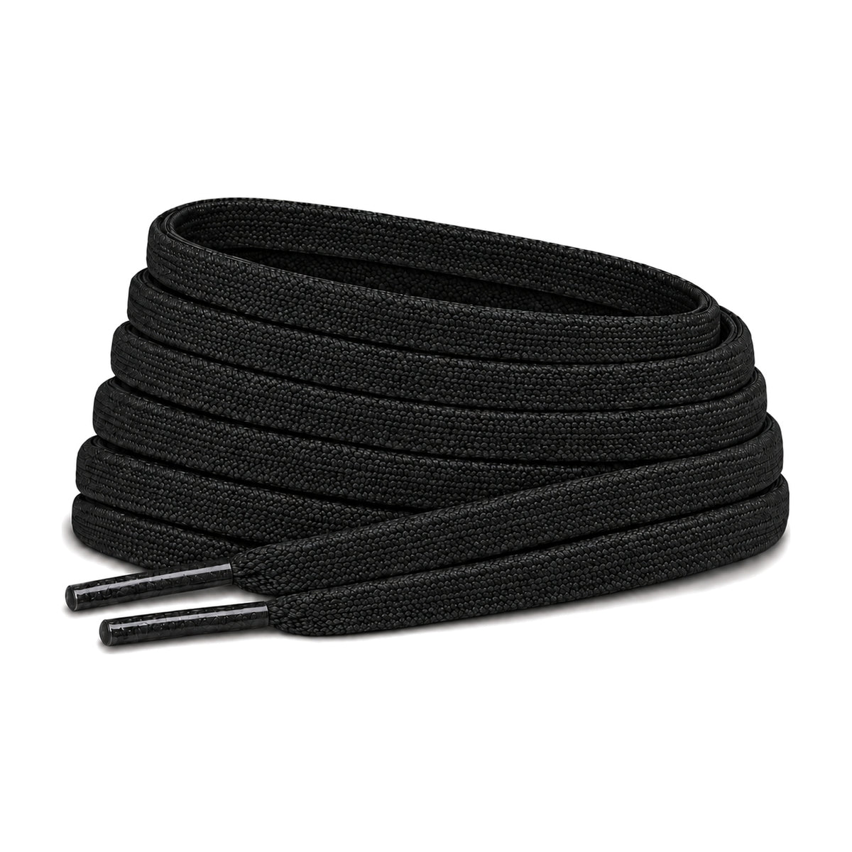 Czarny – sznurowadla plaskie waskie pilka nozna czarny 01 zdjecie glowne